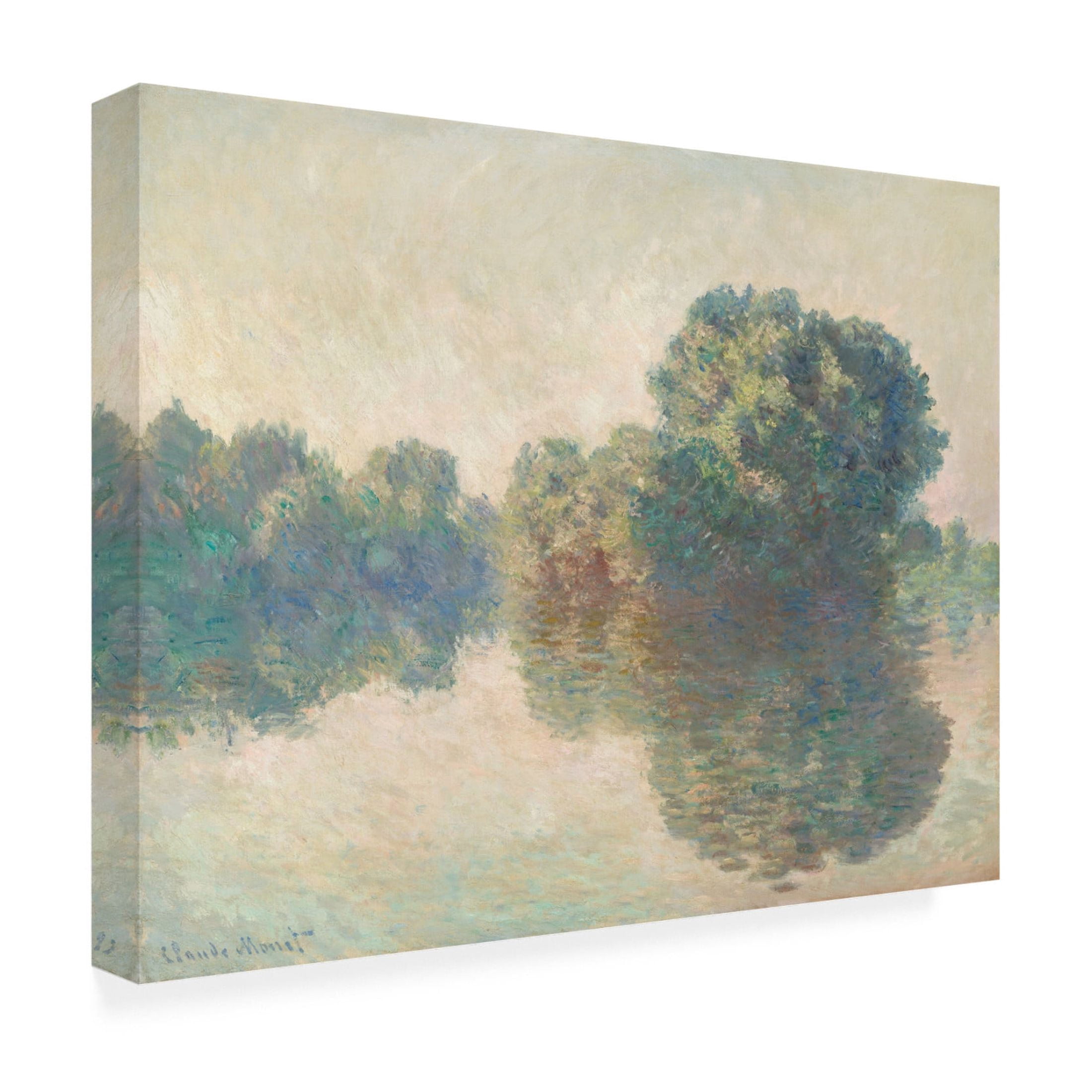 Claude Monet 'The Seine at Giverny, 1897' Canvas Art - 32 x 24 Inches
