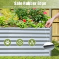 thumbnail image 4 of Domi Galvanized Raised Garden Bed ,Large Metal Planter Box for Growing Vegetables, Fruits, and Flowers Outdoors, Silver Design, 8x4x2ft, 4 of 8