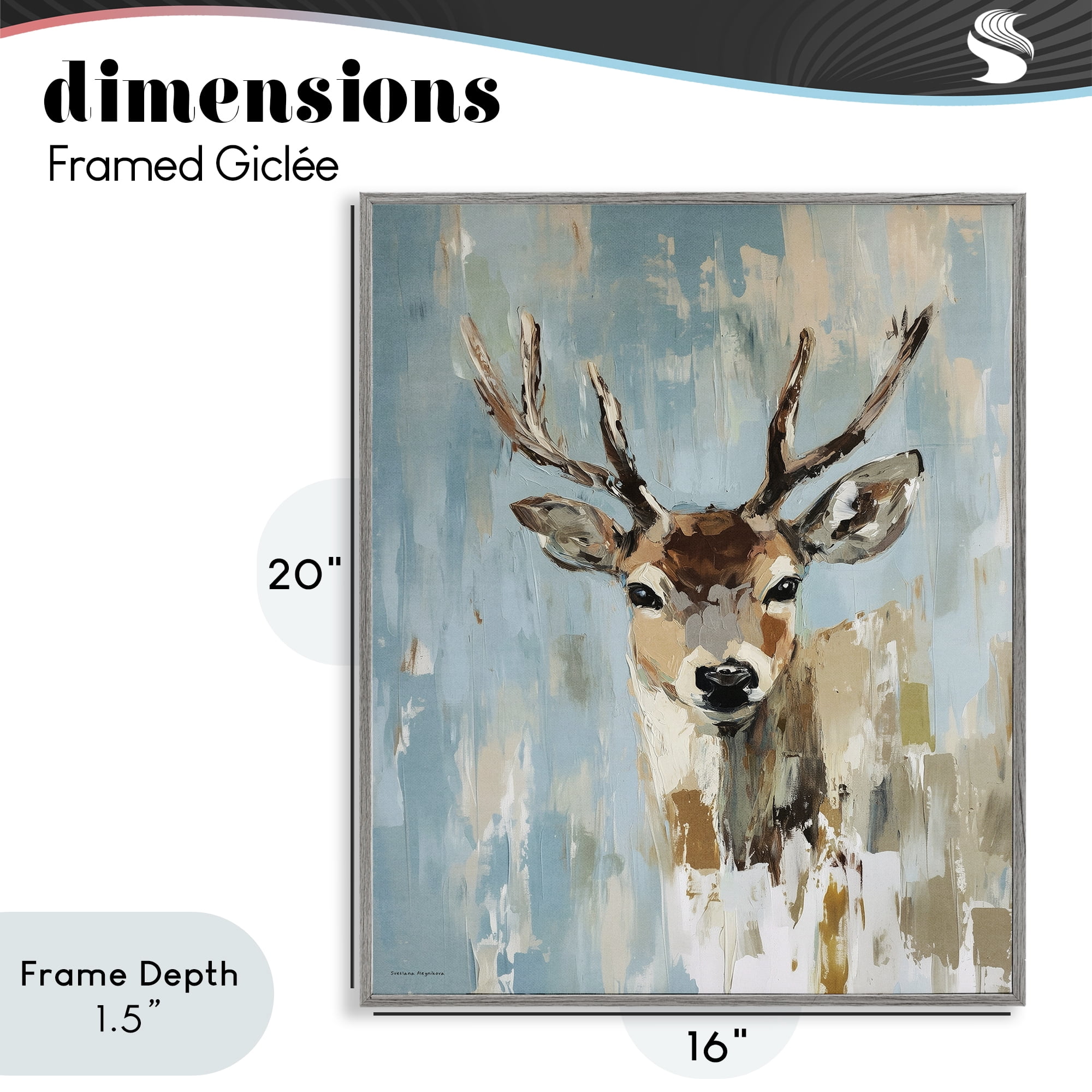 Stupell Industries Echoes Of The Wild Gray Framed Giclee Art, design by Svetlana Aleynikova