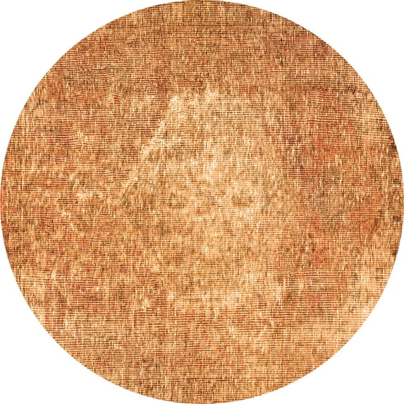 Ahgly Company Indoor Round Persian Orange Traditional Area Rugs, 6' Round
