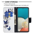thumbnail image 3 of Galaxy A53 5G Case Cute Embossed Pattern Premium Leather Wallet Cover Flip Stand Credit Card Slots Pocket Holder Magnetic Closure Folio Case for Samsung Galaxy A53 5G, Group Butterfly, 3 of 8