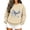 Beige, variant on Womens Crewneck Sweatshirts Whale Ladies Summer Lightweight Sweatshirt Ocean Beach Graphic Pullover Long Sleeve Fall Top