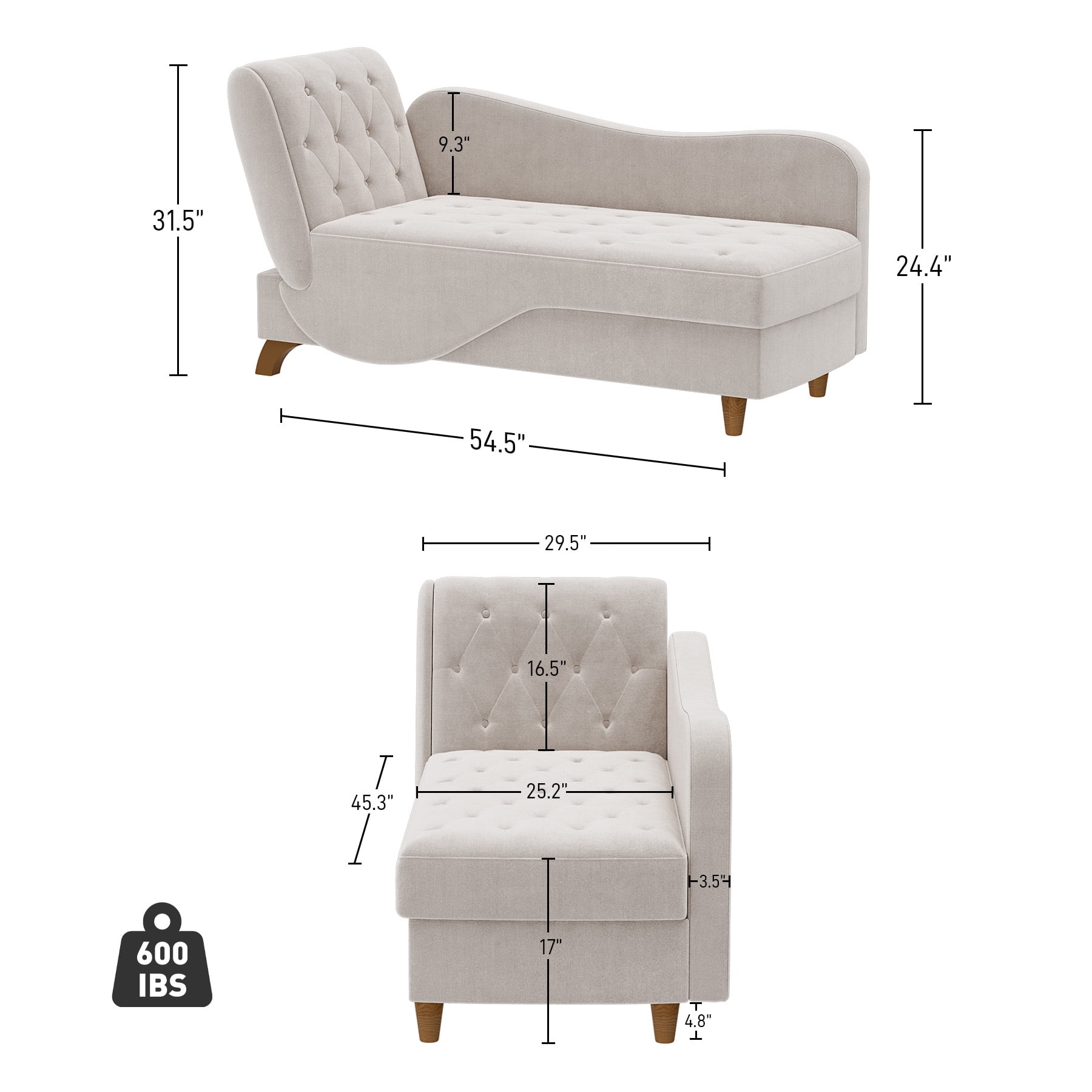 Wiilayok Chaise Lounge Chair Indoor Furniture with Storage Pillow,Adjustable Recling Sleeper Sofa Lounge Chair,Velvet Futon Sofa Couch Bed for Living Room Bedroom,Gray