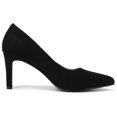 thumbnail image 2 of Tacones DOBOLIN para mujer, puntera puntiaguda, tacón de aguja, 7,5 cm, color negro, 2 of 8