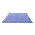 thumbnail image 2 of Ahgly Company Machine Washable Indoor Rectangle Oriental Blue Modern Area Rugs, 4' x 6', 2 of 4
