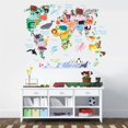 thumbnail image 1 of Pegatinas de pared Mundo Animal Pegatinas de pared Calcomanías murales para dormitorio Sala de estar TV Pared, 1 of 5