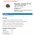 thumbnail image 2 of Blower Motor - Compatible with 1965 - 1969 Plymouth Barracuda 1966 1967 1968, 2 of 2
