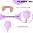 thumbnail image 6 of Purple Balloon Set - 50pcs 12inch Metallic and Pastel Latex Helium Balloons With Confetti - Dark, Lavender, Lilac - Birthday Party, Bride Shower, Wedding Decorations, 6 of 14