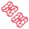 thumbnail image 2 of BOROCO 1 Par De Adaptadores De Plataforma De Pedal Sin Clip para Bicicleta De Aleación De Aluminio para SPD(红色), 2 of 5