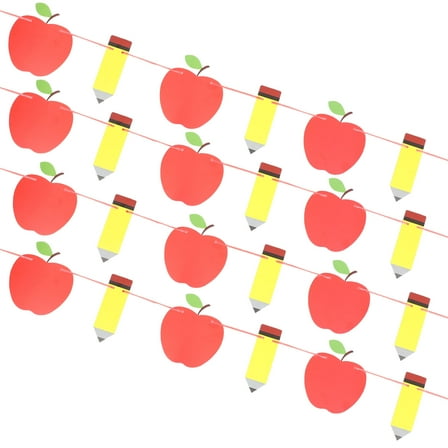 Tineasur Back-to-School Party Banners Assorted Color Paper Decorations for Welcome Events