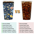 thumbnail image 5 of Insulated Neoprene Cup Sleeve, Reusable Drink Sleeve for Iced Coffee, Beverage Holder for Hot and Cold, Fits 16 to 32 Oz Tumblers, Retro Floral, 5 of 8