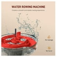 thumbnail image 3 of Foldable Water Rower Machine with LCD Monitor, Red - Cardio Workout, Adjustable Resistance, Home Gym Equipment, 3 of 8