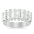thumbnail image 2 of Women's Sterling Silver 1 ct. TW Multi-Row Baguette Diamond Ring (H-I, I1-I2), 2 of 5