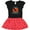 Black & Red with Polka Dots, variant on Inktastic St. Pete Beach Florida Vacation Girls Toddler Dress