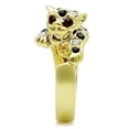 thumbnail image 5 of Womens Gold Jaguar Ring Stainless Steel Anillo Color Oro Para Mujer Ninas Acero Inoxidable with Top Grade Crystal in Multi Color Bilha, 5 of 5