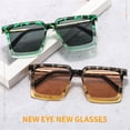 thumbnail image 3 of Mewfacos Sunglasses Women Men Gradients Lens Alloy Metal Frame Casual Sun Glasses UV400, 3 of 6