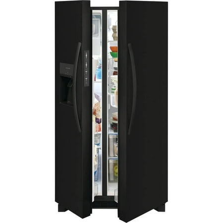 Frigidaire - 25.6 Cu. Ft. Side-by-Side Refrigerator - Black