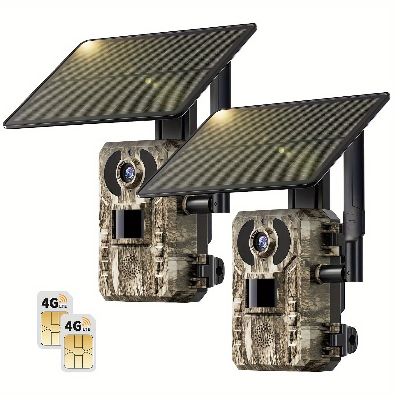 4G LTE Cellular Trail Camera: 4K Live View, Solar Powered, 0.2s Trigger, Night Vision, Remote Phone Access