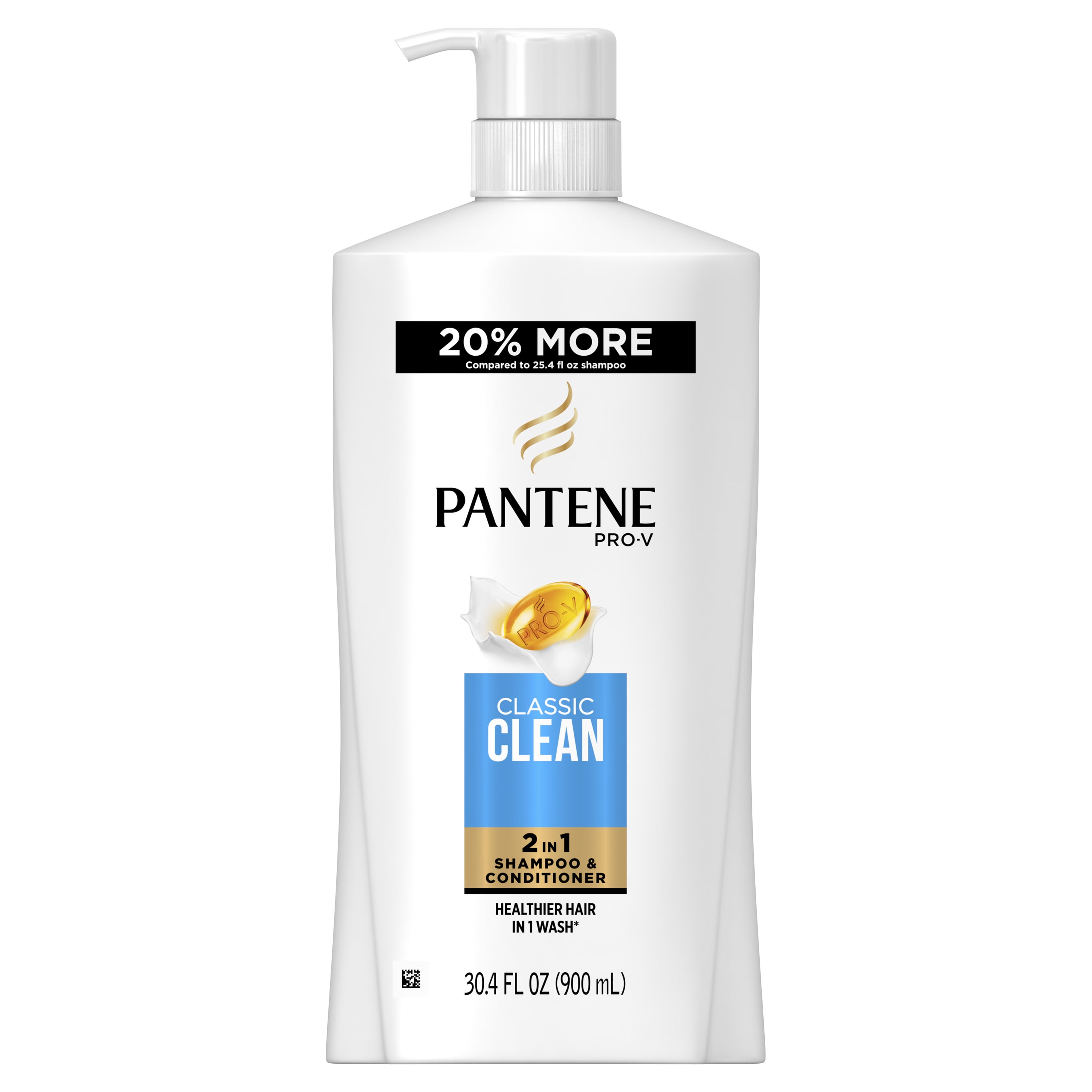 Pantene Pro-V Classic Clean nourishing Moisturizing 2 in 1 Shampoo Plus Conditioner, 30.4 fl oz
