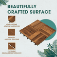 thumbnail image 2 of Decking Tiles - 12 Slats, Golden Teak, 2 of 8
