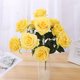 thumbnail image 4 of Fundaslor de rosa artificial falsa flor falsa floral boda ramo de mesa decoración del hogar kenally JJ20557-10, 4 of 4