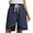 Blue, variant on Summer Savings Clearance 2024! TAGOLD Womens Summer Shorts Pants,Women's Cotton Linen Shorts Solid Color Comfortable Elastic Wide Leg Casual Shorts