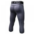 thumbnail image 2 of Crowdstage Men Compression Sports Pants 3/4 Cropped Tight Pants Mid Waist Fitness Gym S-2XL, 2 of 3