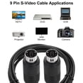 thumbnail image 5 of Cable de video S de Uxcell de 10 pies, con conector macho a macho de 9 pines Mini DIN con revestimiento de oro, 5 of 5