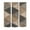 Brown Handmade 3D Geometric Geometric Rectangle S/3 11"W, 36"H, variant on DecMode 4-Opening 8" x 10" Brown People Wall Photo Frame with Wood Frame