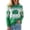A59 Green, variant on St Patricks Day Sweaters for Women Shamrock Clover Print Oversized Knit Pullover Long Sleeve Crewneck Holiday Tops Green XXL