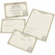 Lillian Rose Set of 24 Recipe Cards, Tan