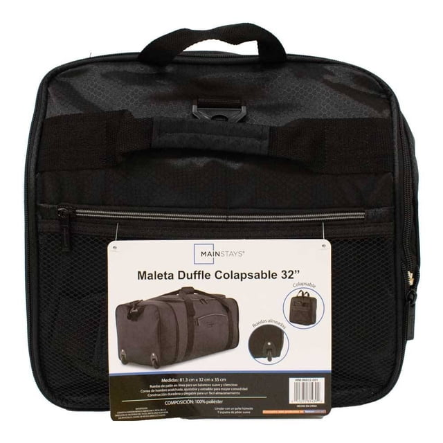 Maleta Mainstays Duffle Colapsable 32" Negro