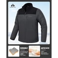 thumbnail image 6 of Pioneer Camp Fleece Jacket Men Full Zip Polar Lightweight Windproof Casual Soft Warm Outwear Outdoor Coat with Chest Pocket, 6 of 7