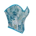 thumbnail image 4 of Camiseta sin mangas con tirantes vintage y estampado de vendaje para mujer, ropa moldeadora, top de poliéster para mujer, 4 of 4