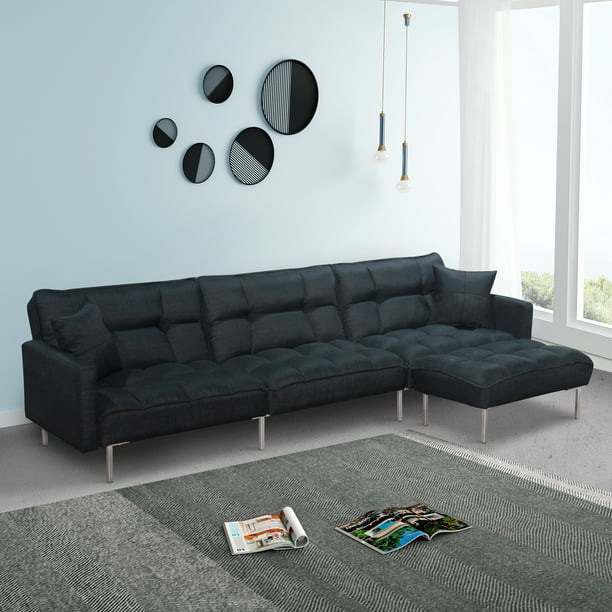 Couches And Sofas Segmart L Shaped, L Shaped Couch Sleeper Sofa