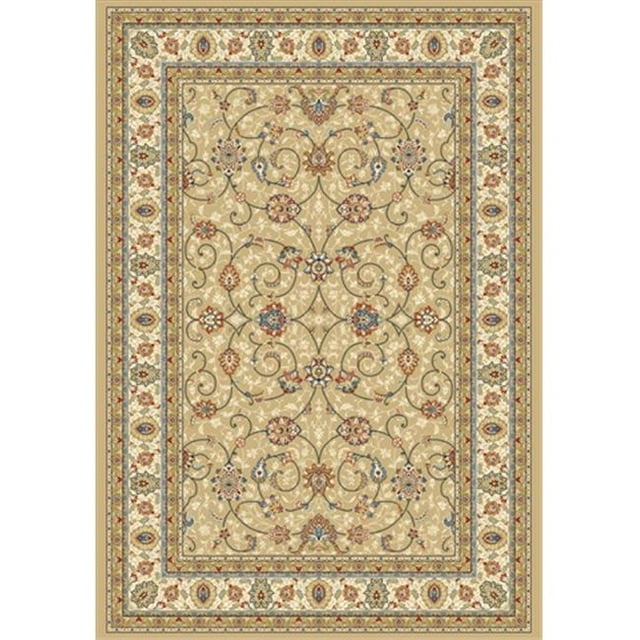 Dynamic Rugs AN28571202464 Ancient Garden 2 ft. 2 in. x 7 ft. 7 in. 57120-2464 Rug - Light Gold/Ivory