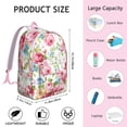 thumbnail image 2 of Rustic Farmhouse Floral School Backpack – Vintage Bloom Pattern Canvas Bookbag with Oxford Comfort and Secure Anti-theft Storage, 2 of 4