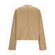 thumbnail image 5 of HongQid Women's Wool Blend Fall Business Cardigan Collarless Long Sleeve Button Jacket, 5 of 6