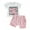 Pink, variant on Bagilaanoe 2pcs Toddler Baby Girl Shorts Set Short Sleeve Letter Print T Shirt Tops   Shorts 6M 12M 18M 24M 3T Kids Casual Summer Clothes