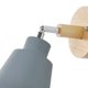 thumbnail image 3 of Lámpara De Pared De Cabecera Color Macaron Madera E27 Base De 10 Cm Lámpara Decorativa Libre De Ajuste Sin Fuente De Luz Gris Sin Interruptor, 3 of 5
