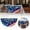 Blue, variant on Patriotic Half Moon Flag America 250th Anniversary Banner One Nation Under God 4th of July Outdoor Decor 35.4 x 17.7 Inches
