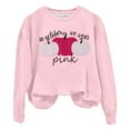 thumbnail image 3 of In October We Wear Pink Halloween Ghost Sweatshirts for Women 2025 Cancer Awareness Sweatshirt Pullover Tops, 3 of 5