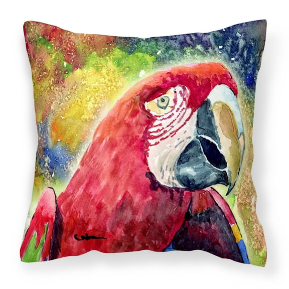Bird - Parrot Fabric Decorative Pillow
