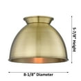thumbnail image 6 of Innovations Lighting 317-1W-AB-M14-AB Adirondack 13" Tall Wall Sconce - Brass, 6 of 6