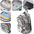 thumbnail image 4 of Scribble Dogs Backpack for School,Cute School Bag,Schoolbag with Adjustable Shoulder Straps & Padded Back,16.9 Inch, 4 of 5