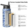 thumbnail image 2 of Camouflage Insulated Stainless Steel Water Bottle with Straw & Cleaning Brush – 18/32/40 Oz | Leakproof, BPA-Free, 304 Stainless Steel, Wide Mouth, Travel Mug for Car, Gym, Office, 2 of 5