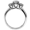 thumbnail image 3 of Lanyjewelry Classic 3 Stone Type Womens Stainless Steel Wedding Engagement Ring - Size 9, 3 of 4
