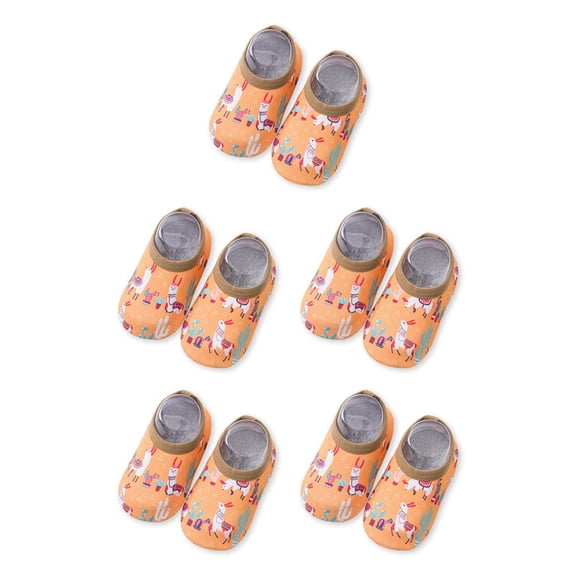 Eigraketly 1 par de zapatillas de agua de nailon para niños, suela de silicona, zapatos de natación para niños y niñas, botas para interiores y XS, type 6 5piezas Eigraketly CBP227687