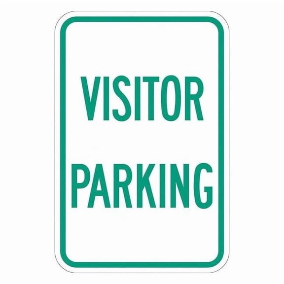 Lyle Visitor Parking Sign,18" x 12, T1-1191-DG_12x18 T1-1191-DG_12x18
