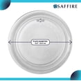 thumbnail image 2 of Saffire 9.6" / 24.5cm small glass microwave plate - flat bottom plate replaces 3390w1a035, 2 of 8